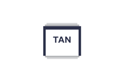 Simple minimal tan color swatch square with shadow layered e Product Image 1