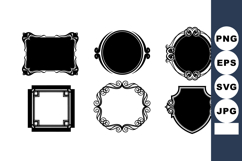 Ornate decorative vintage frames collection with various sha Product Image 1