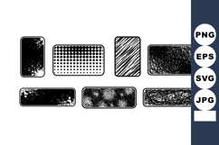 Grunge style rectangular and square shapes set with distress Product Image 1