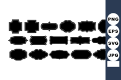 Decorative vintage frames and label border designs for graph Product Image 1