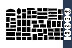 Collection of Various Black Street Road Vector Silhouettes i Product Image 1