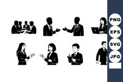 Business meeting and professional office workers discussing Product Image 1