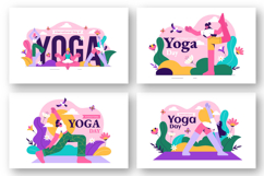 9 International Yoga Day Illustration Product Image 3