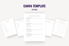 Yoga planner Canva template