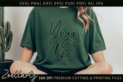 Yoga Is Life SVG Cut Files Inspirational Motivational Quotes Product Image 4