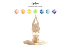 Watercolor yoga items clipart. Colorful yoga equipment Product Image 3