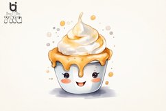 Yogurt face Watercolor Sublimation Png Bundle Product Image 2