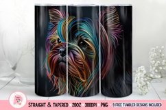 Yorkie Tumbler Wrap, 20 oz tumbler wrap, Yorkie Tumbler Wrap, Yorkie Png