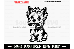Yorkshire Terrier big head SVG PNG DXF EPS PDF Product Image 1