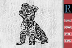 Pomeranian SVG file, Mandala Pomeranian Cricut Cut File Product Image 1
