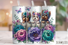 Yorkie Tumbler, Yorkshire Terrier Tumbler, Dog Mom Tumbler Product Image 1