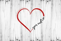 You And Me SVG | Valentines SVG | Wedding SVG | Heart SVG Product Image 2
