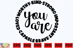 You Are SVG | Inspirational SVG | Motivational SVG |Positive Product Image 2