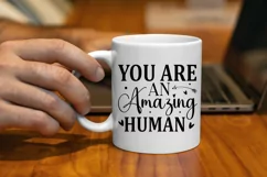 You Are An Amazing Human SVG, Motivational SVG Design Product Image 2