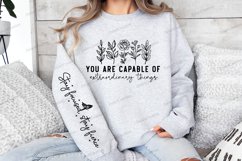 You are capable of extraordinary things Sleeve SVG Product Image 3