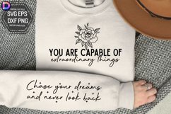 You are capable of extraordinary things Sleeve SVG Product Image 1