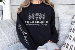 You are capable of extraordinary things Sleeve SVG Product Image 2