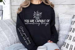 You are capable of extraordinary things Sleeve SVG Product Image 2