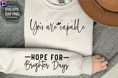 You are capable Sleeve SVG, Mental Health Sleeve SVG Product Image 1