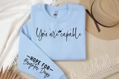 You are capable Sleeve SVG, Mental Health Sleeve SVG Product Image 2