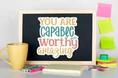 You Are Capable Worthy Amazing Stickers PNG Product Image 2
