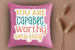 You Are Capable Worthy Amazing Stickers PNG Product Image 3