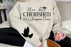 You Are Cherished He Whispers Peace Sleeve SVG Product Image 3