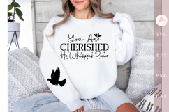 You Are Cherished He Whispers Peace Sleeve SVG Product Image 1