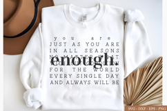 Always Enough Svg, Mental Health svg, Inspirational Svg Product Image 1