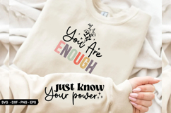 You are enough - Sleeve Design, T-Shirt Design Product Image 1