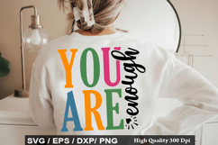 You Are Enough - Motivational SVG Design Product Image 1