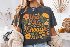 You Are Enough PNG, Inspirational PNG, Motivational Quote Product Image 3