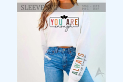 You Are Enough Sleeve SVG, Inspirational Quote SVG Product Image 1