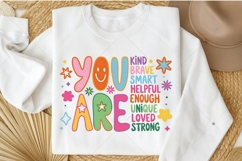 You Are Kind Png, Back To School Teacher PNG, Color Block Product Image 3