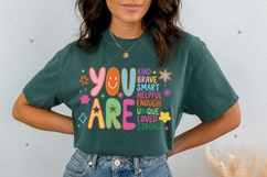 You Are Kind Png, Back To School Teacher PNG, Color Block Product Image 7