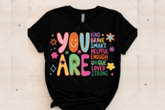 You Are Kind Png, Back To School Teacher PNG, Color Block Product Image 8