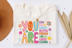 You Are Kind Png, Back To School Teacher PNG, Color Block Product Image 10
