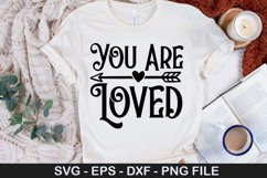 You Are Loved SVG - Mental Health Design Product Image 1