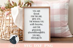 You Are Loved SVG, Granddaughter SVG Product Image 1