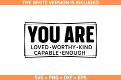 You Are SVG, Inspirational SVG, Mental health SVG Cut file Product Image 1