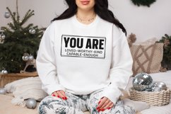You Are SVG, Inspirational SVG, Mental health SVG Cut file Product Image 2
