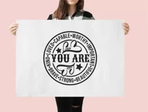 Inspirational SVG PNG DXF, You Are Svg, Love Kind Strong Svg Product Image 2
