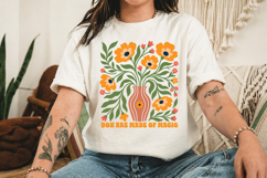 You Are Made Of Magic PNG, Retro Floral Design Product Image 3