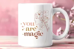You Are Magic SVG - Boho Flower Girl Retro Inspirational Png Product Image 3