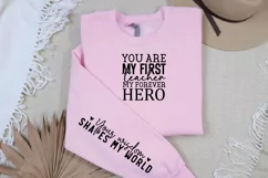 You Are My First Teacher Sleeve SVG, Mother's Day SVG Design Product Image 3
