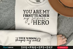 You Are My First Teacher Sleeve SVG, Mother's Day SVG Design Product Image 1