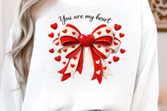 You Are My Heart Coquette Bow PNG Product Image 4
