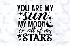 You are my sun my moon SVG, Family SVG Design Product Image 2