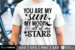 You are my sun my moon SVG, Family SVG Design Product Image 1