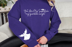 You are my superhero my guardian angel Sleeve SVG Design Product Image 3